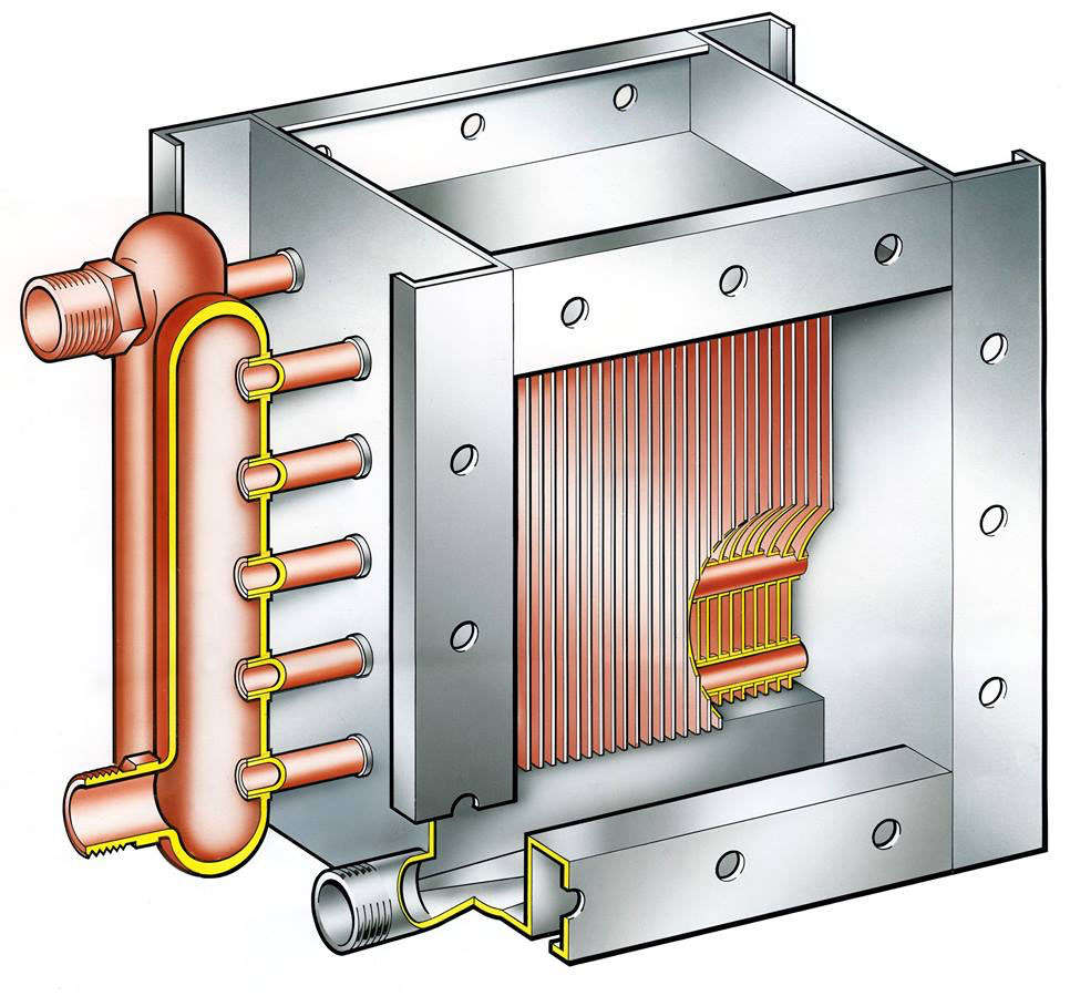 United Air Coil, Broadstairs Technical Illustration of Heating Coil