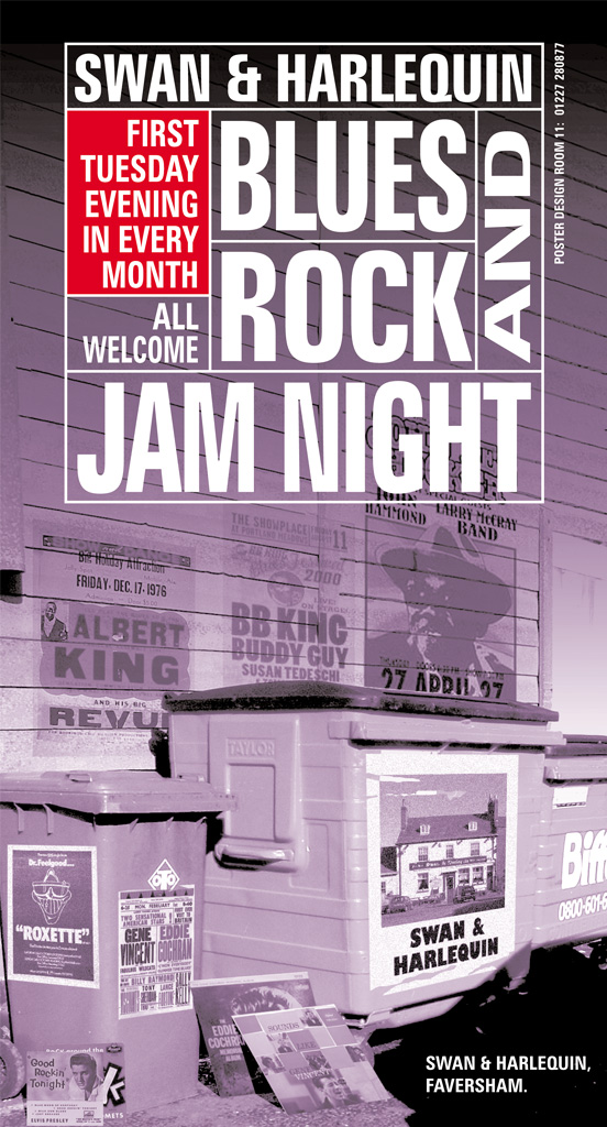 Swan and harlequin Jam Night